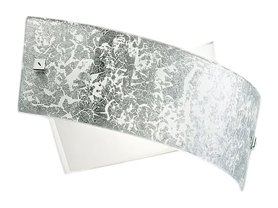 Camilla - Applique argentée 2XE14 max 2X28W IP20 - Applique murale LED 34x20cm