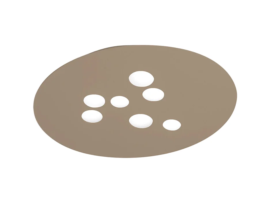 Deckenleuchte Luna Taubengrau Ø72,5x60 cm – 7xGX53 max. 8W, IP20, modernes Design, Leuchtmittel nicht inkl.