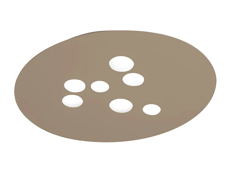 Deckenleuchte Luna Taubengrau Ø72,5x60 cm - 7xGX53 max. 8W, IP20, modernes Design, Leuchtmittel nicht inkl.