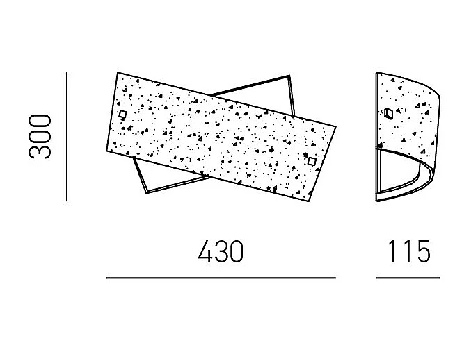Camilla - Lampada da soffitto oro 3XE14 max 3X28W IP20 - Applique da parete moderna con diffusore in vetro argento e montatura bianca 43x30cm