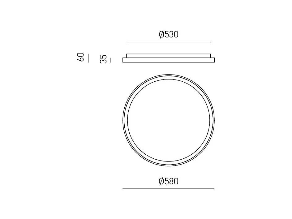 Krizia - Plafonnier LED moderne dimmable 50W - 4100lm, lumière chaude 3000K, aluminium doré, diffuseur opale, d.45 cm
