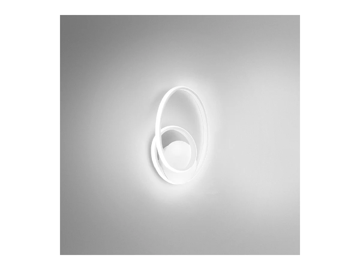 Diva - Applique blanche 20W lumière chaude 3000K IP20 - Applique LED - LED intégrée 37x29