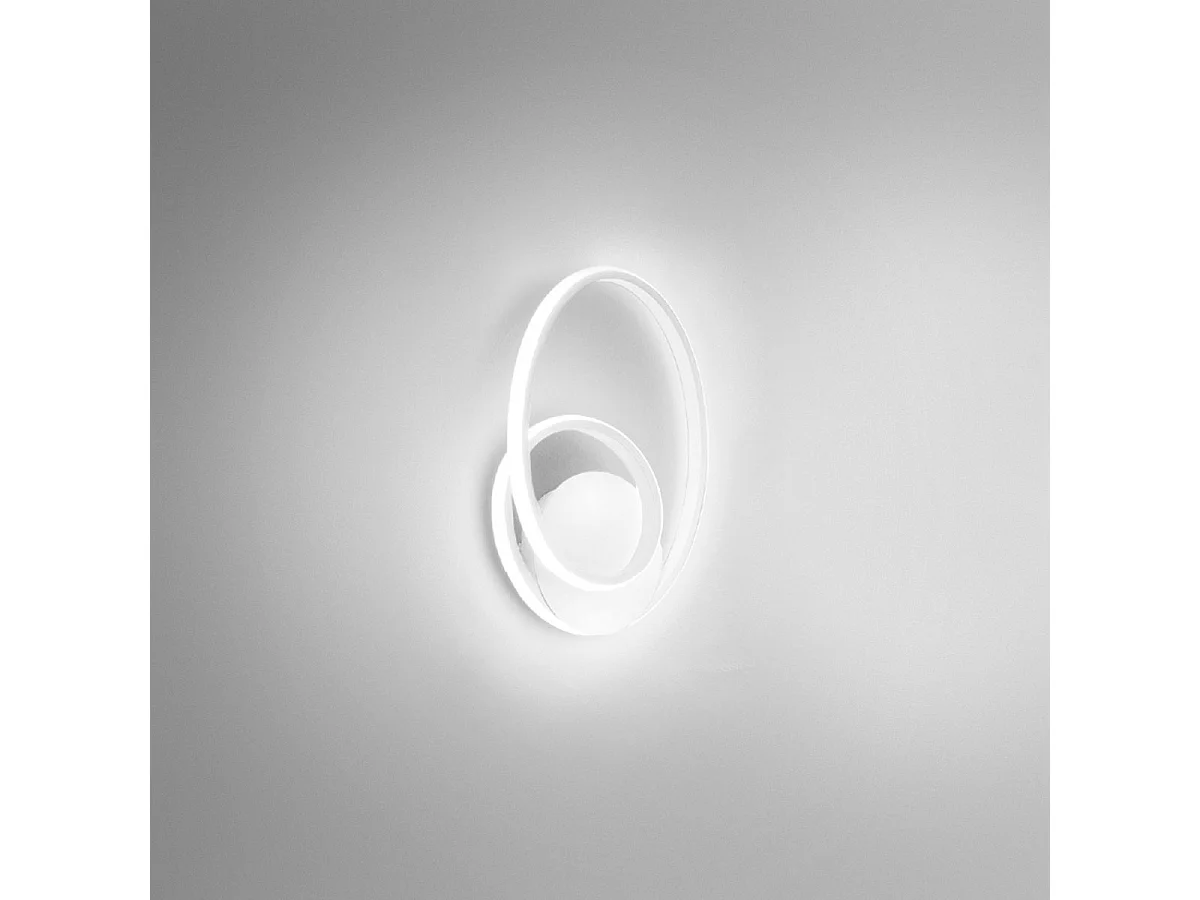 Diva - Applique blanche 20W lumière chaude 3000K IP20 - Applique LED - LED intégrée 37x29