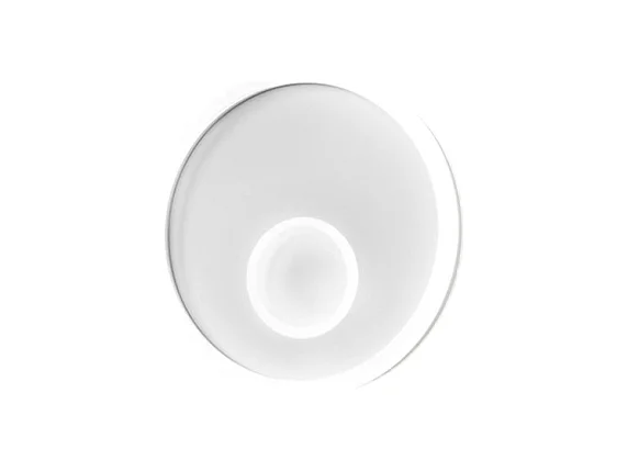 Applique LED Melania 40W blanche, 1700lm, lumière chaude 3000K, aluminium et méthacrylate satiné, d.40cm