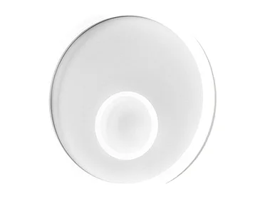 Applique LED Melania 40W blanche, 1700lm, lumière chaude 3000K, aluminium et méthacrylate satiné, d.40cm