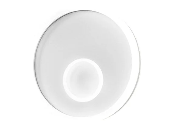 Kinkiet LED Melania, 40 W, biały, 1700 lm, ciepłe światło 3000 K, satynowane aluminium i metakrylan, IP20, nowoczesny design, średnica 40 cm