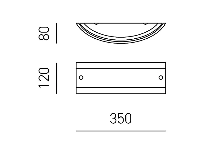 Aplique Lecce em vidro acetinado branco 35x12cm, 1 luz E27 max 42W, IP20, Aplique e estrutura metálica com detalhes cromados, lâmpada não incluída