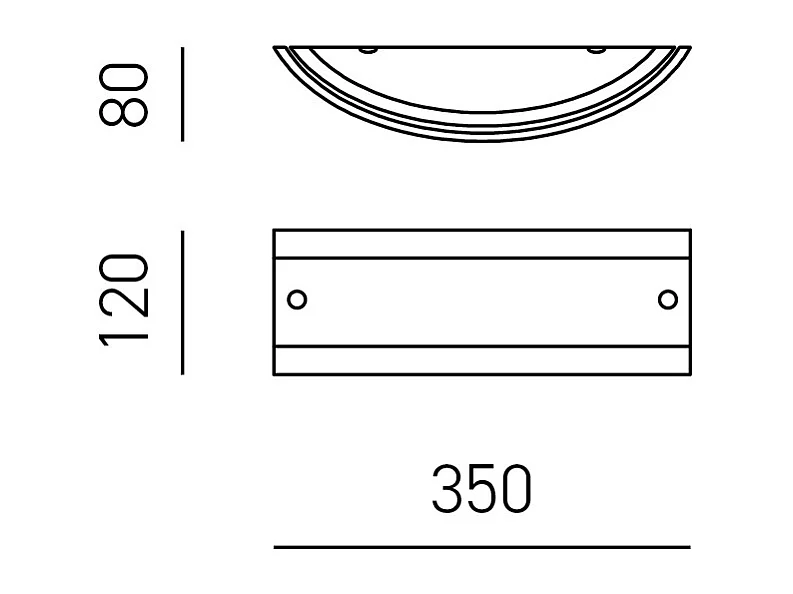 Applique Lecce verre satiné blanc 35x12cm, 1xE27 max 42W, structure métal chromé, IP20, style épuré, ampoule non incluse