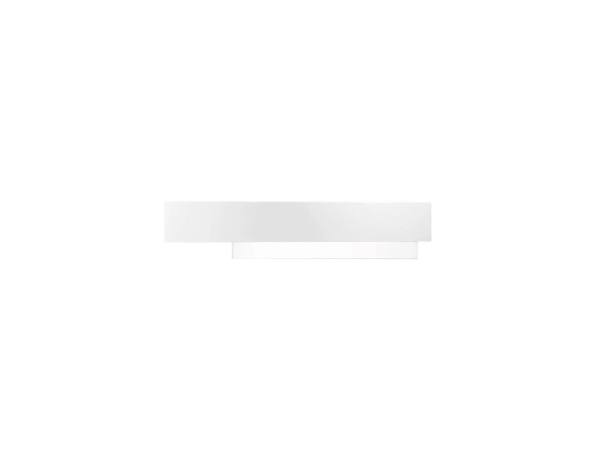 Doha - Applique led da parete moderna 25W - Alluminio bianco, luce calda 3000K, 2110lm, design lineare, IP20, per interni, l.70x15cm