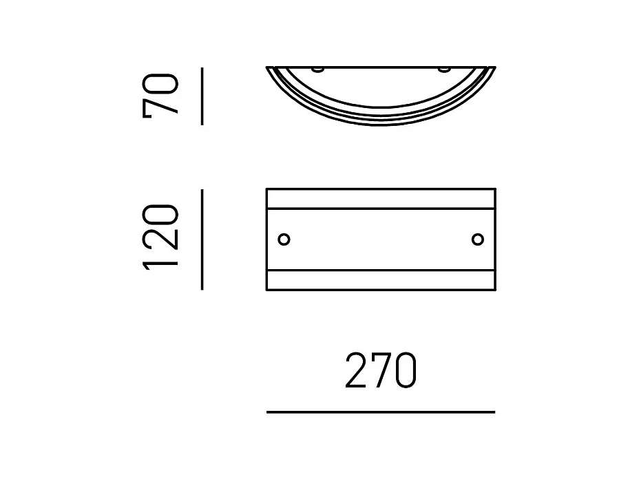 Aplique Lecce em vidro acetinado branco 27x12cm, 1 luz E27 max 42W, IP20, Aplique e estrutura metálica com detalhes cromados, lâmpada não incluída