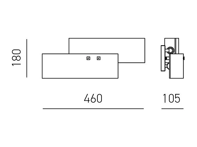 Applique Lara 2 lumières E14 verre blanc feuille d'argent - Applique au style élégant 46x18cm, max 2x42W, ampoule exclue