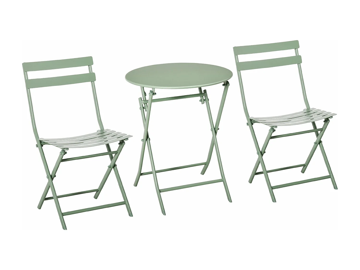 Conjunto de Jardim Ravello – 2 Cadeiras e 1 Mesa em Vime Sintético Castanho para Exterior