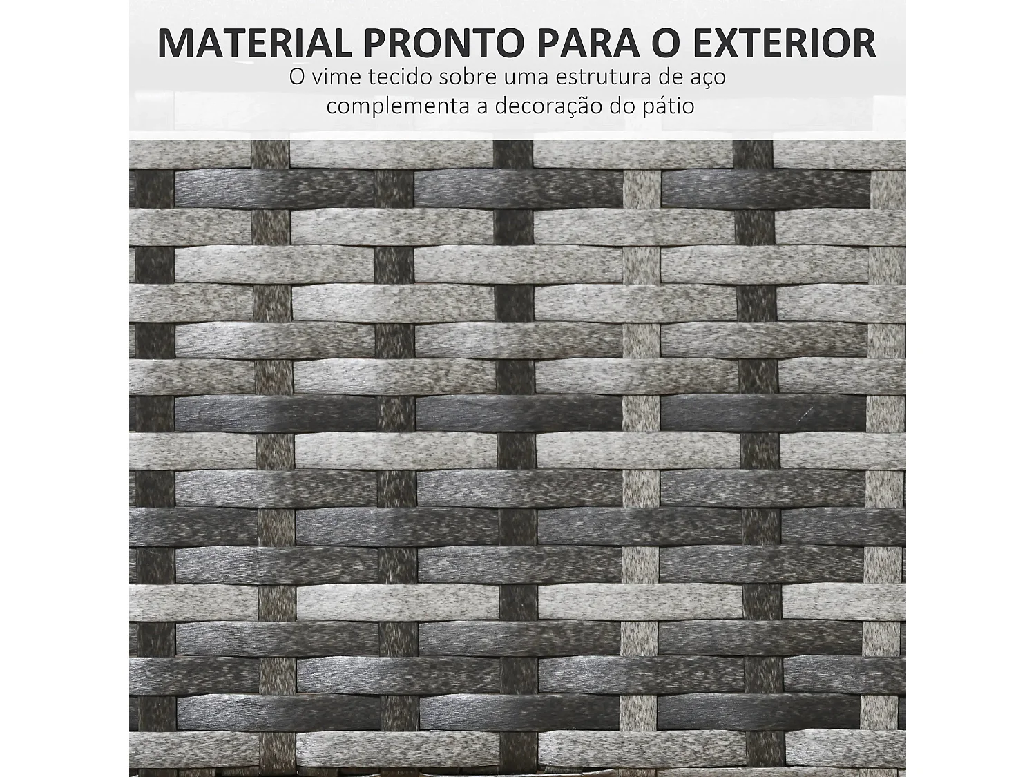 Conjunto de Refeição de Jardim Padova com 6 Cadeiras e Mesa em Vime Sintético Castanho