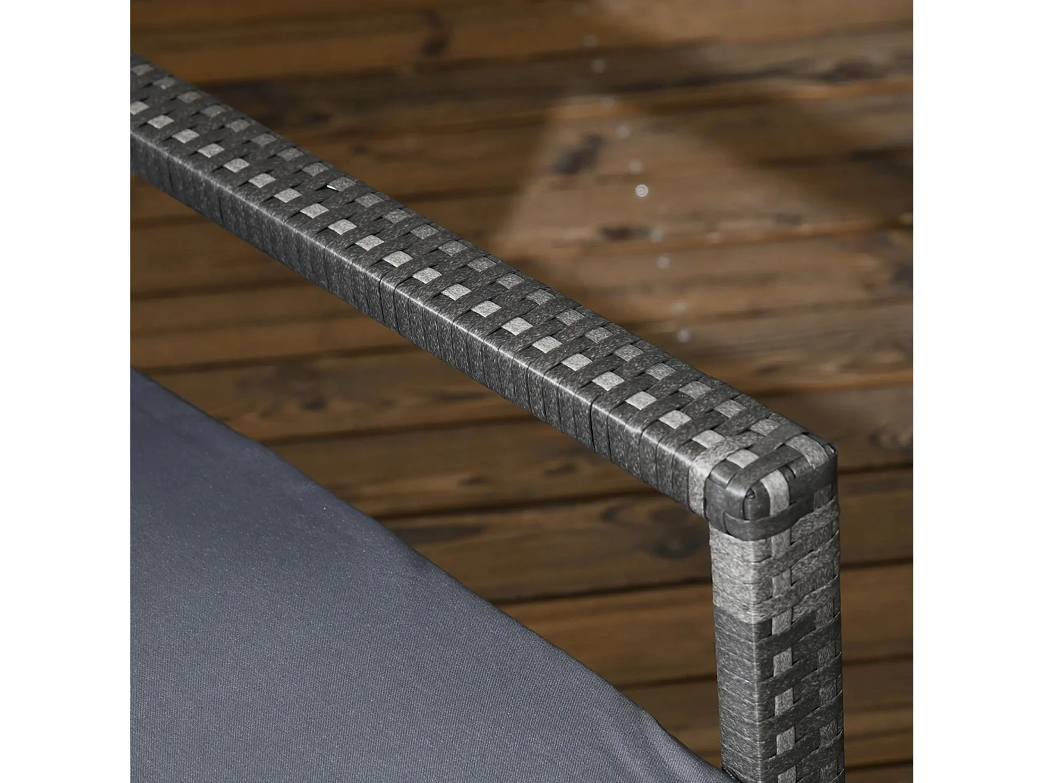 Conjunto de Refeição de Jardim Padova com 6 Cadeiras e Mesa em Vime Sintético Castanho