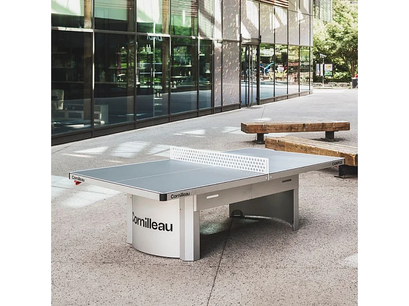 Mesa de Tênis de Mesa Cornilleau Pro 510M Outdoor 112302 - Resistente e Durável