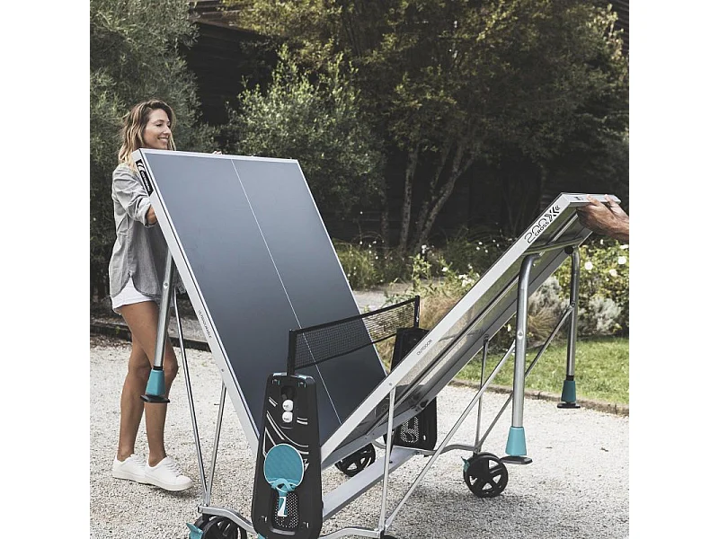 Mesa de Tênis de Mesa Externa Cornilleau 200X - Ideal para Famílias e Jogos Competitivos