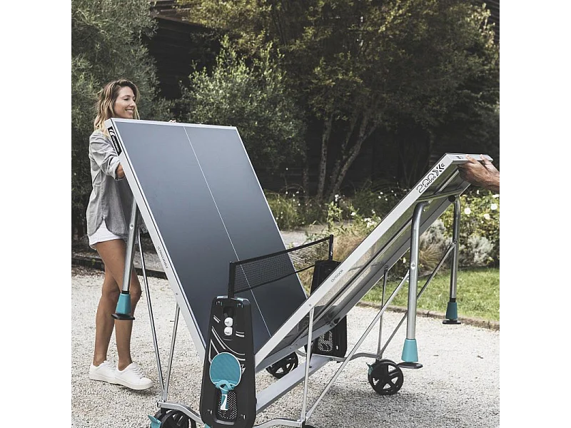 Mesa de Tênis de Mesa Externa Cornilleau 200X - Ideal para Famílias e Jogos Competitivos