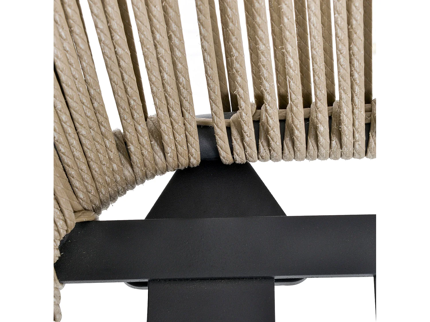 Conjunto de jardín Kenia Outsunny 2 sillas + mesa gris/natural