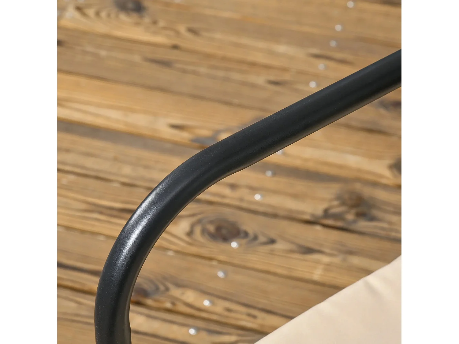 Conjunto de Jardim “Bari” 4 Peças em Vime Sintético – Sofá, Poltronas e Mesa de Vidro para Exterior