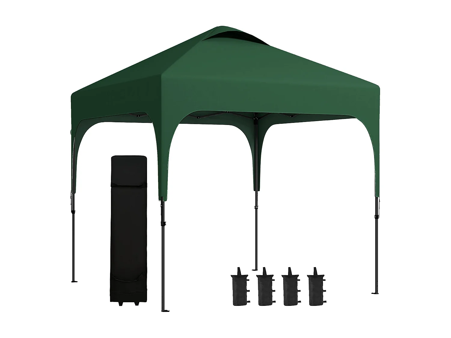 Tenda Dobrável 2,5x2,5x2,68cm com Proteção UV 50+ e Bolsa de Transporte para Acampamento e Festas