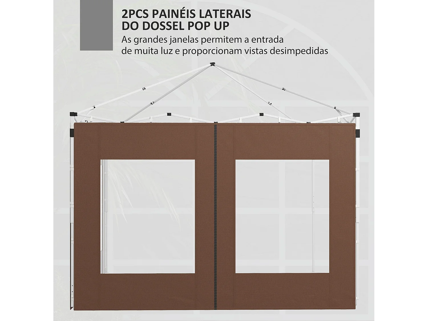 Paredes Laterais de Tenda Oxford com Janelas para Tendas 3x3m e 6x3m - Conforto e Estilo ao Ar Livre