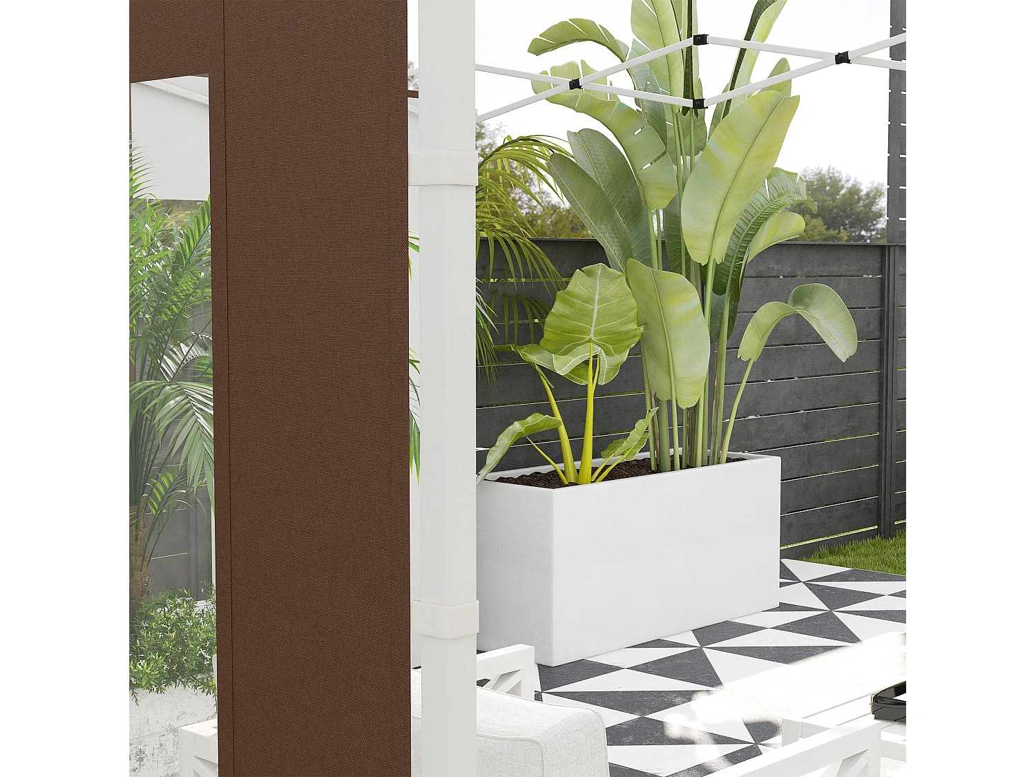 Paredes Laterais de Tenda Oxford com Janelas para Tendas 3x3m e 6x3m - Conforto e Estilo ao Ar Livre