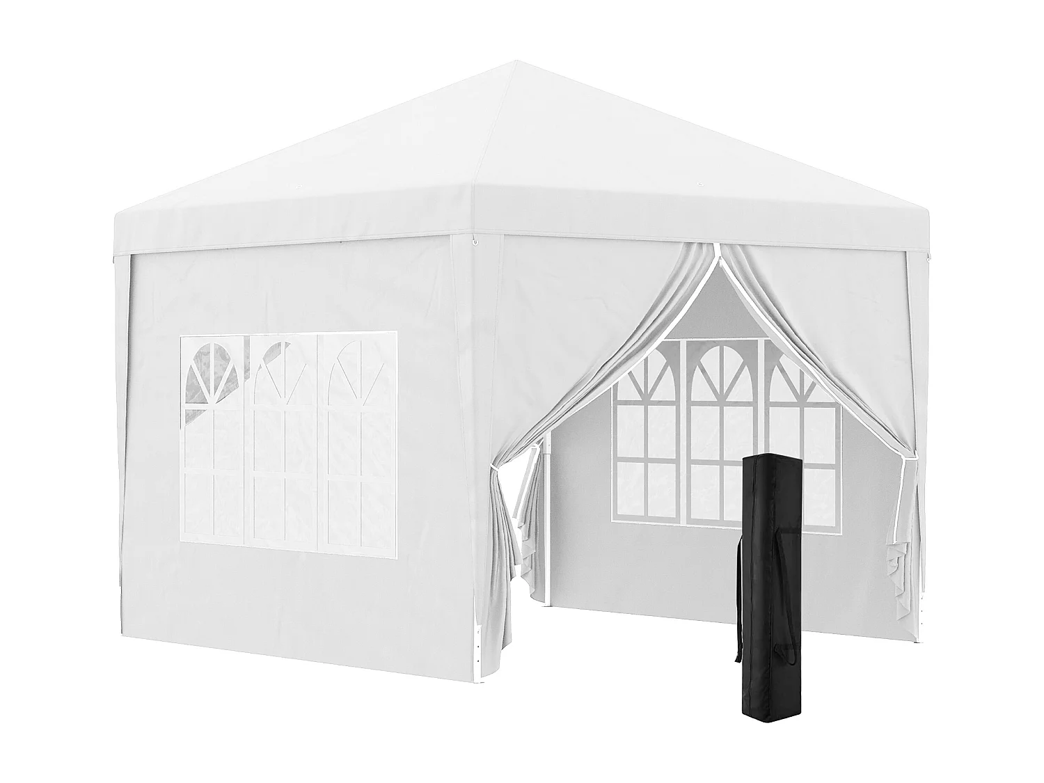 Carpa plegable blanco 295x295x258 cm Outsunny
