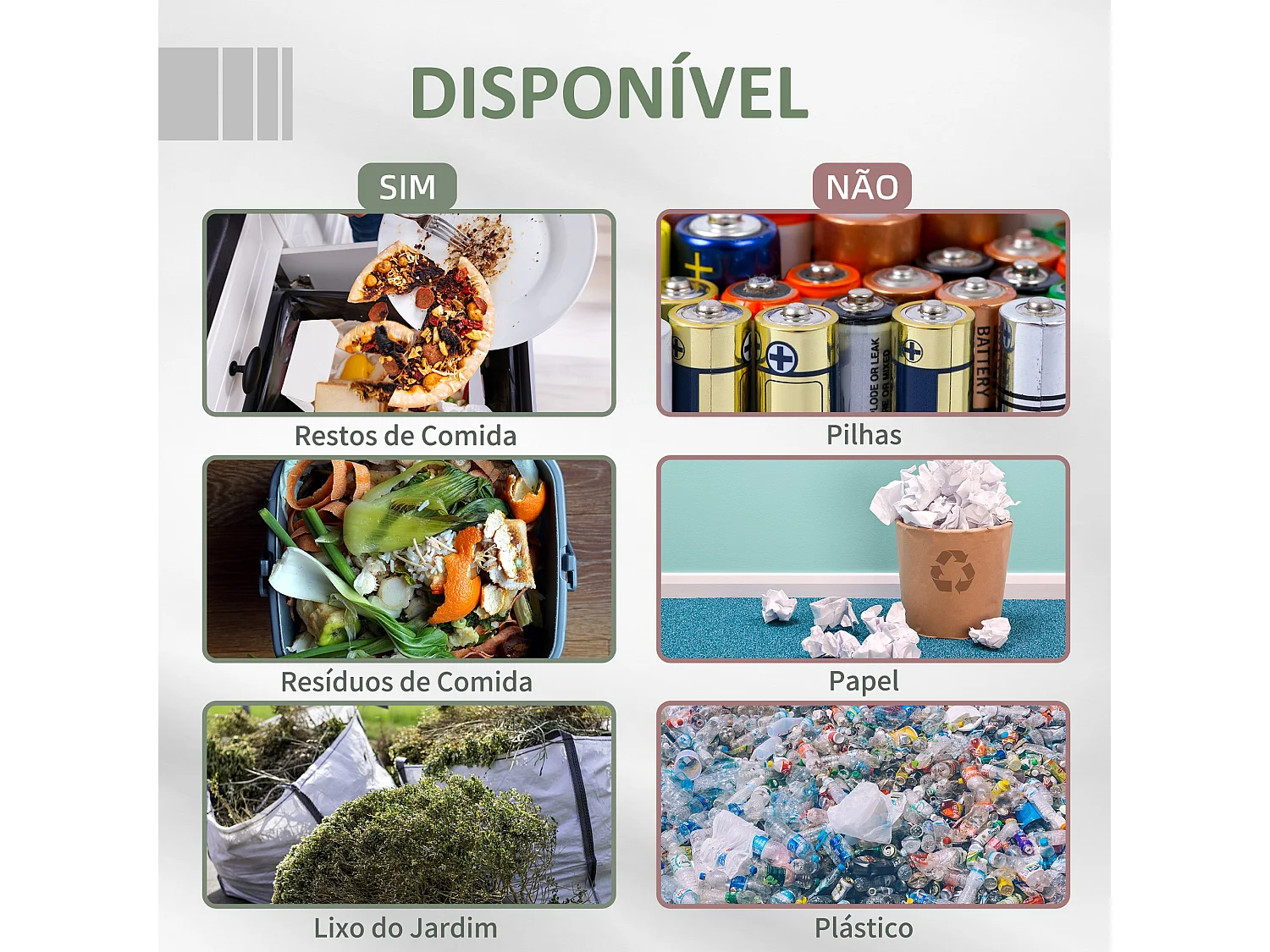 Compostor Giratório de Dupla Câmara ÉcoCycle 160L - Sustentável e Eficiente em Preto e Verde