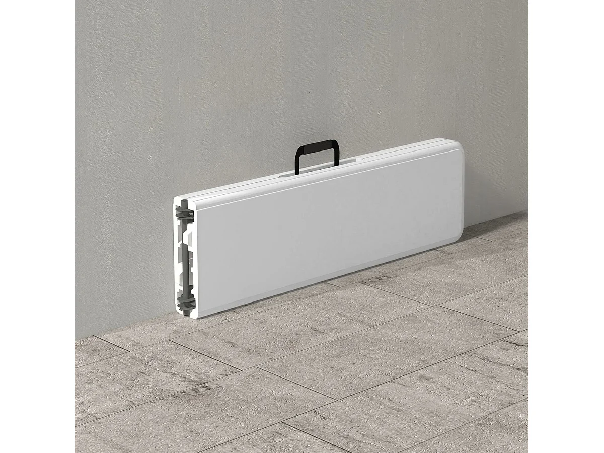 Banco de Jardim Dobrável de 3 Lugares com Estrutura de Aço para Exteriores e Interiores