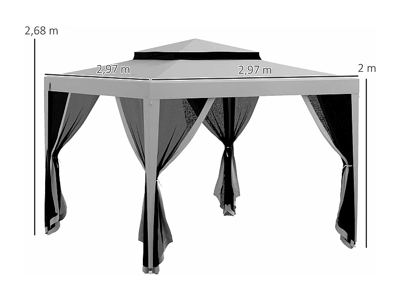 Pérgola de Jardim Verona com Estrutura Resistente e Estilo Elegante para Exteriores