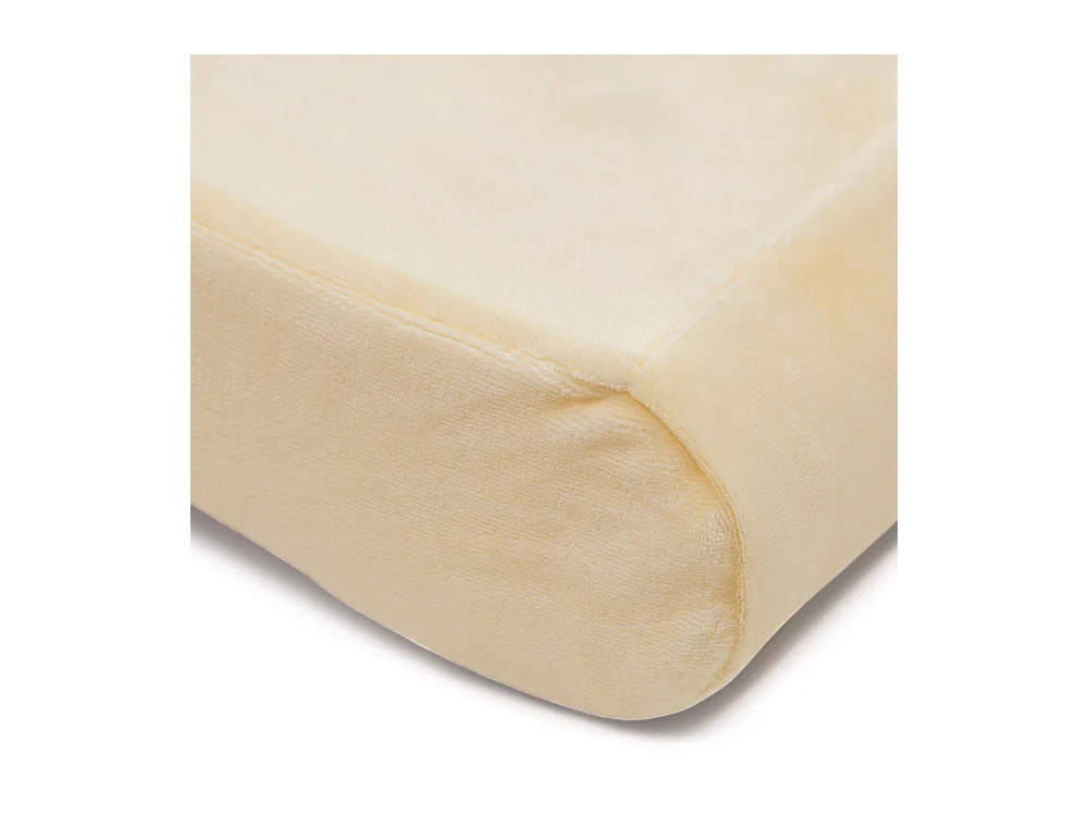 Oreiller cervical ergonomique recommandé pour les dormeurs latéraux. Lot de 2. 33 x 50 x 6 cm du côté le plus bas et 9 cm du côté le plus haut.  Lot de 2.