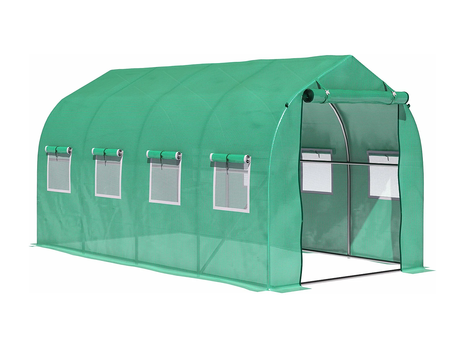 Estufa Túnel Faro Grande 400x200x200 cm com 8 Janelas de Ventilação