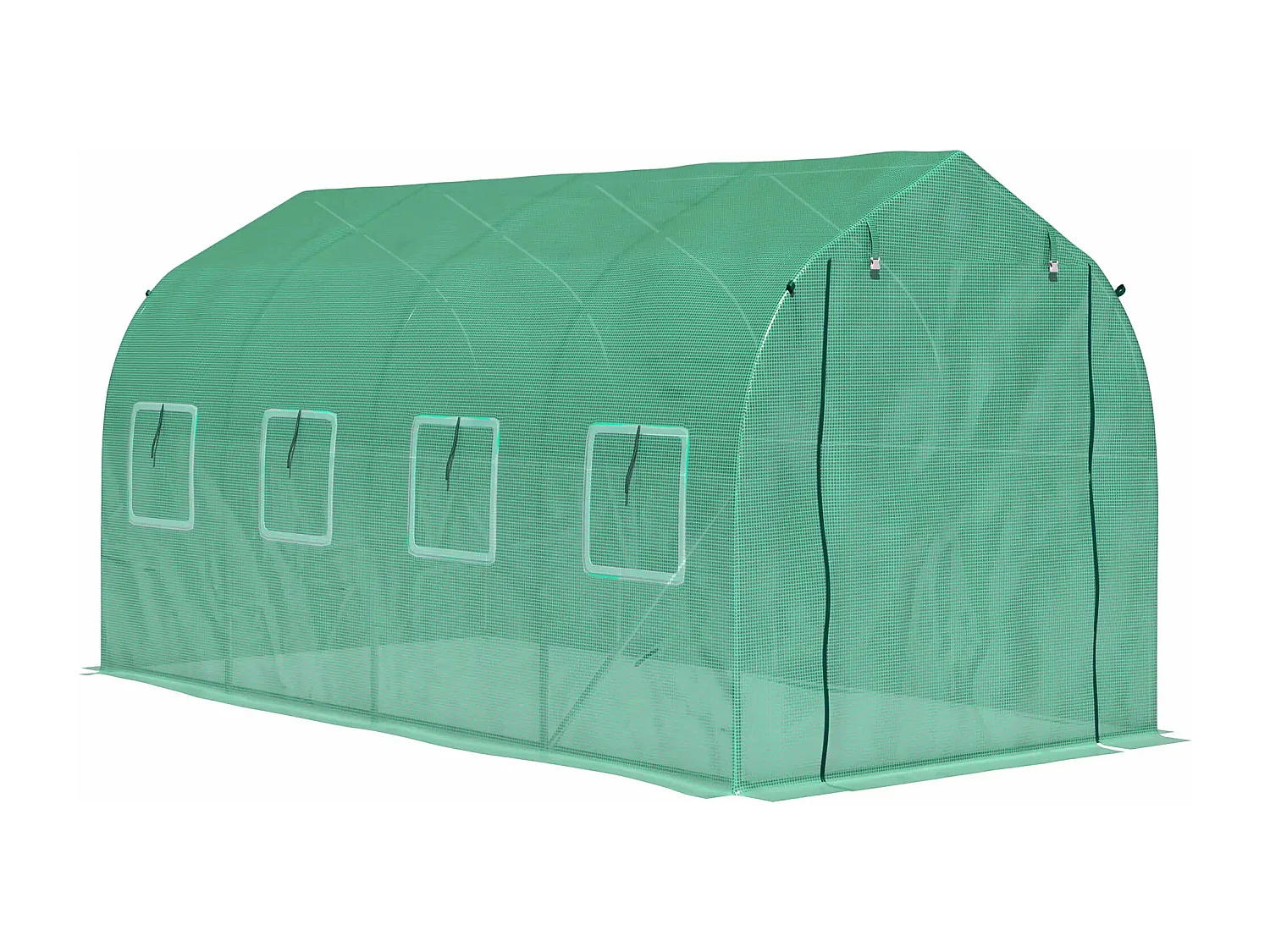 Estufa Túnel Faro Grande 400x200x200 cm com 8 Janelas de Ventilação