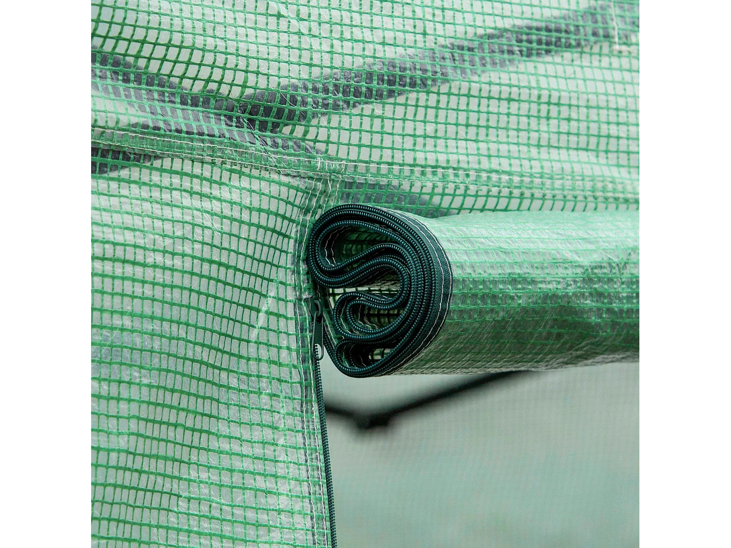 Estufa de Jardim Túnel 397x300x200 cm com Ventilação e Estrutura de Aço Galvanizado