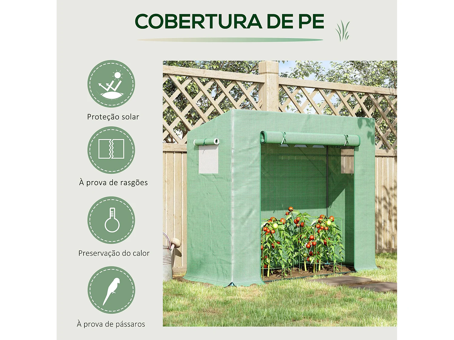 Estufa de Jardim Cascais Verde: Proteção e Estilo para Suas Plantas