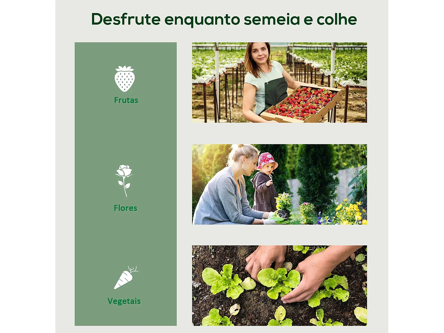 Estufa de Jardim Faro - Túnel Compacto 180x90x90 cm com Cobertura PE para Cultivo de Plantas