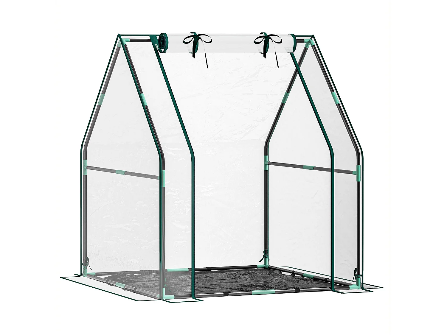 Estufa Pequena para Cultivar Plantas com Estrutura de Aço e Cobertura Impermeável 90x90x105 cm