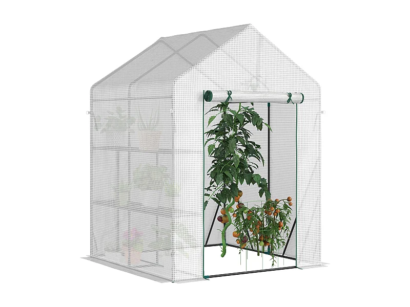 Estufa de Jardim 143x143x195 cm: Proteção Ideal para Cultivo de Plantas e Flores no Exterior