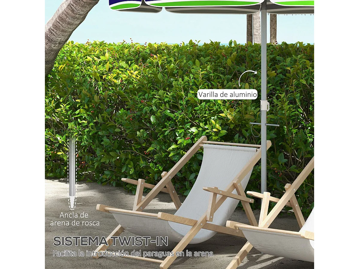 Guarda-sol de Jardim Treviso 178x205 - Proteção Solar Ideal para Seu Espaço Externo