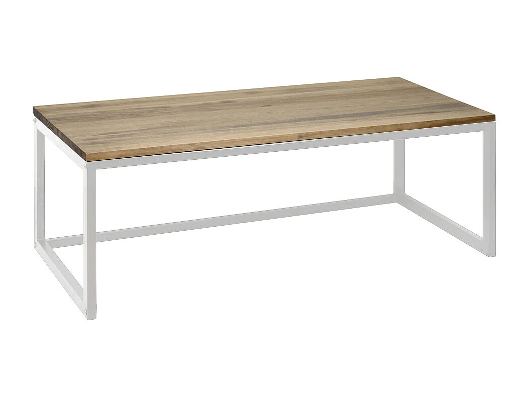 Banco iCub ECO Three 100x40x47cm Blanco en madera maciza de pino acabado vintage estilo industrial Box Furniture