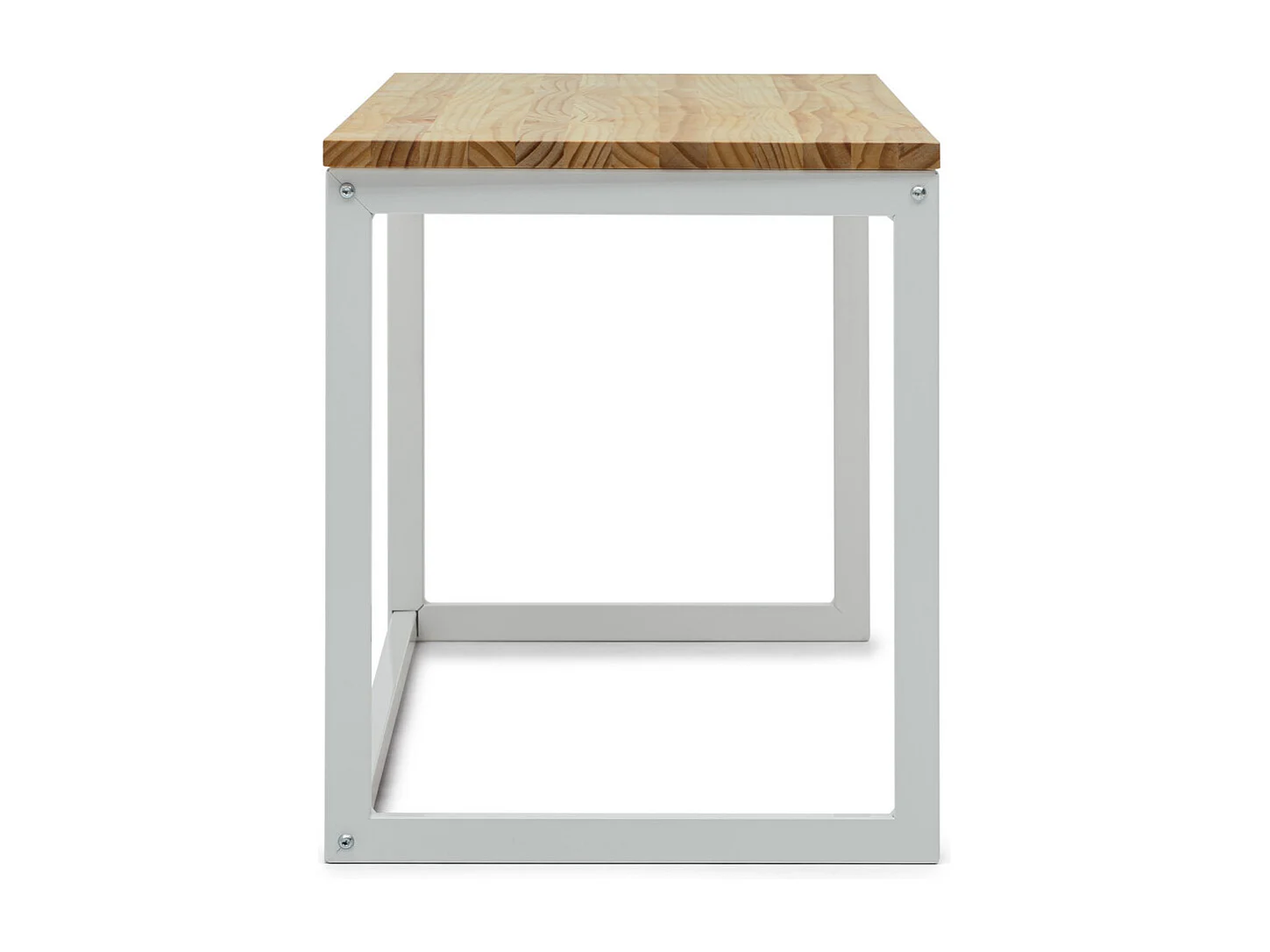 Banc Banquette iCub3 – style scandinave  40x100x45cm Blanc-Naturel