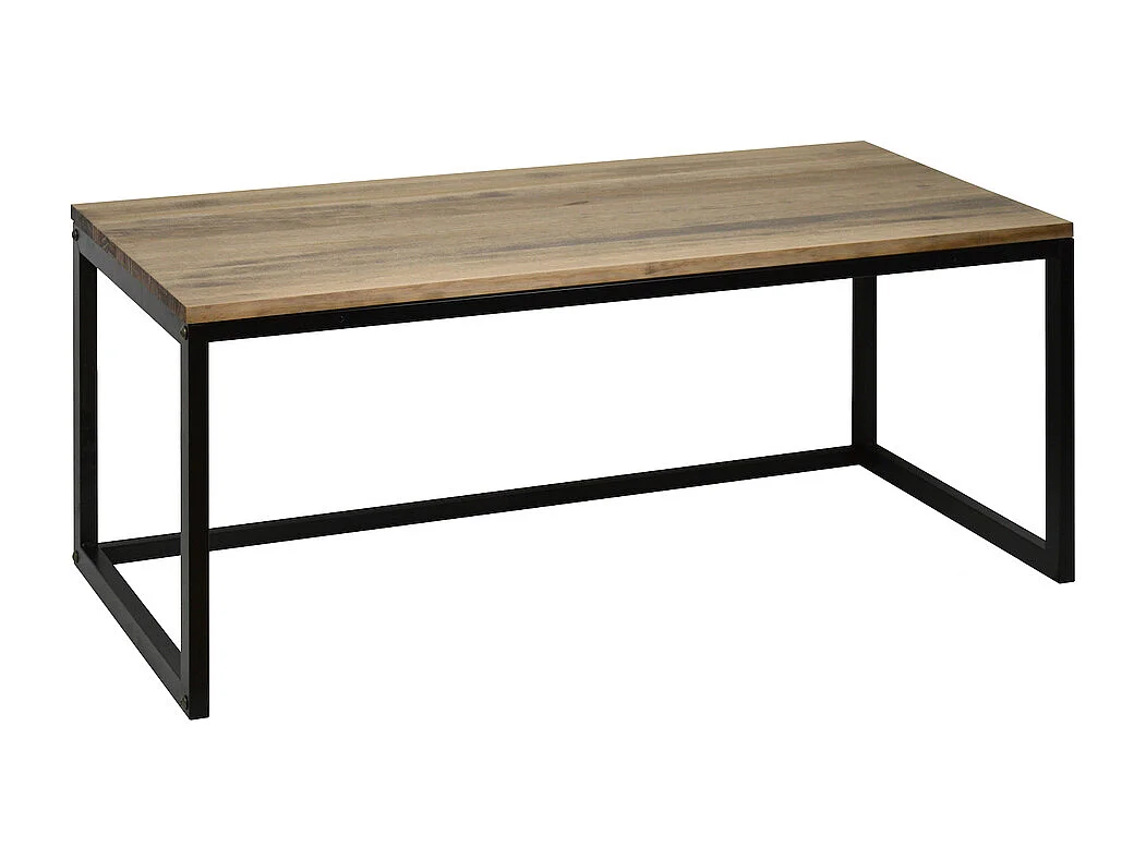 Banc Banquette ECO Three style industriel vintage  40x140x45 cm Noir