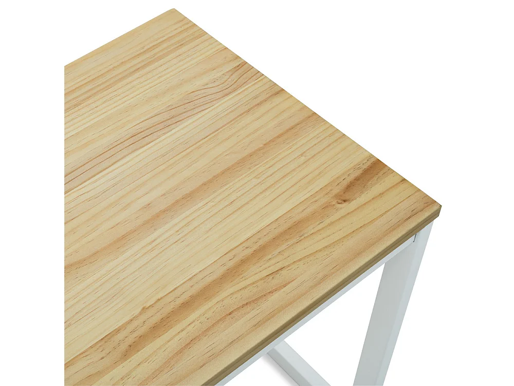 Banc Banquette iCub3 – style scandinave  40x80x45cm Blanc-Naturel