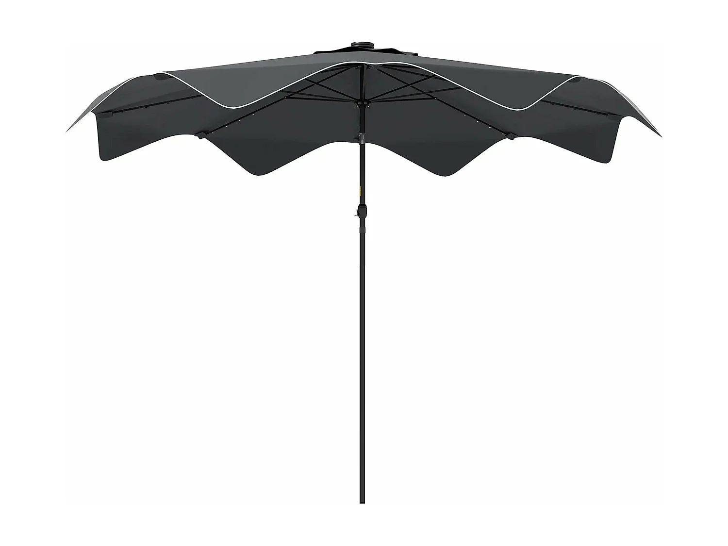 Guarda-Sol de Jardim Oslo com Luzes LED – Design Moderno e Elegante em Cinza Escuro