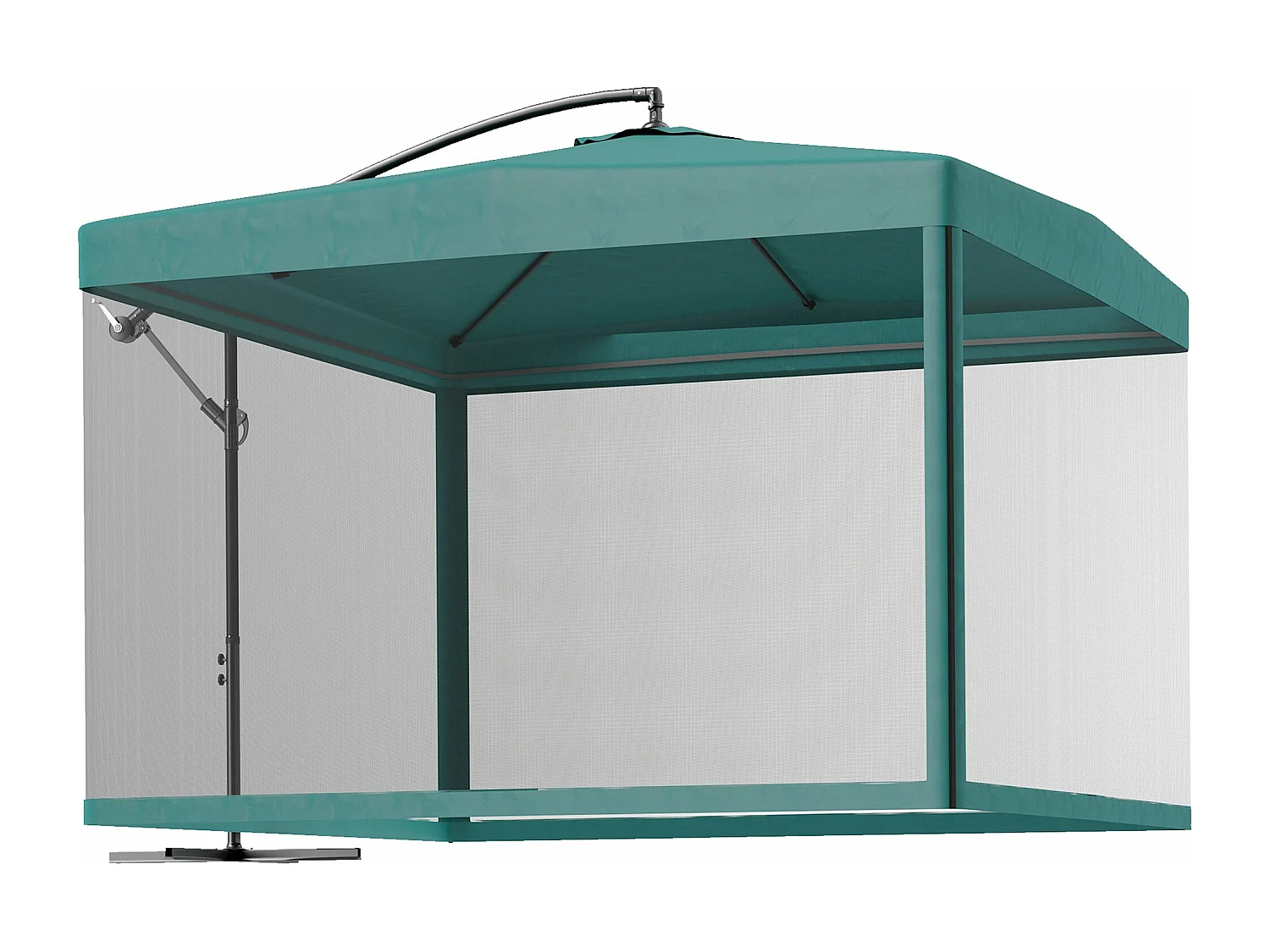 Guarda-sol de Jardim Forli 295x295x260 - Proteção Solar Elegante e Funcional