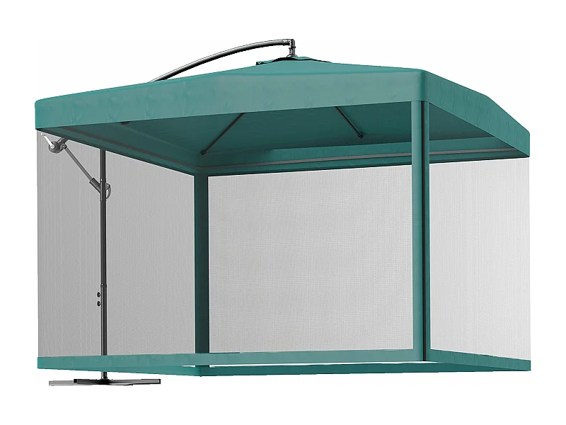 Guarda-sol de Jardim Forli 295x295x260 - Proteção Solar Elegante e Funcional