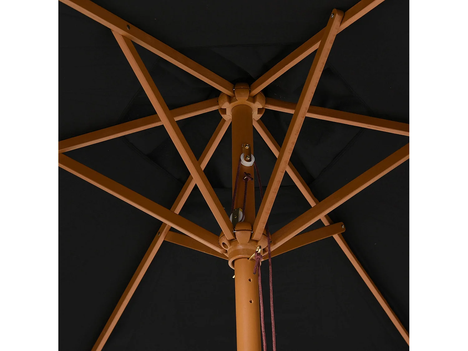 Guarda-Sol de Jardim Siena com Sistema de Polia e Hastes Resistentes – Ideal para Sombreamento Exterior