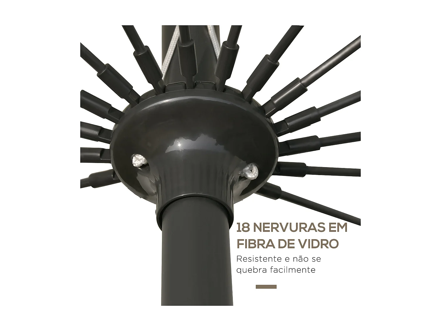 Guarda-sol de Jardim Modelo Lugano 5x2 para Sombra e Estilo Externo