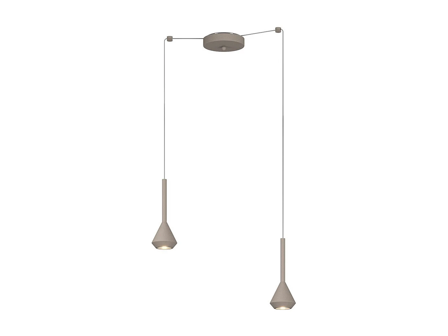 Aygo Sospensione 2 Luci Spostabile Sabbia Con Cavo Cm.250