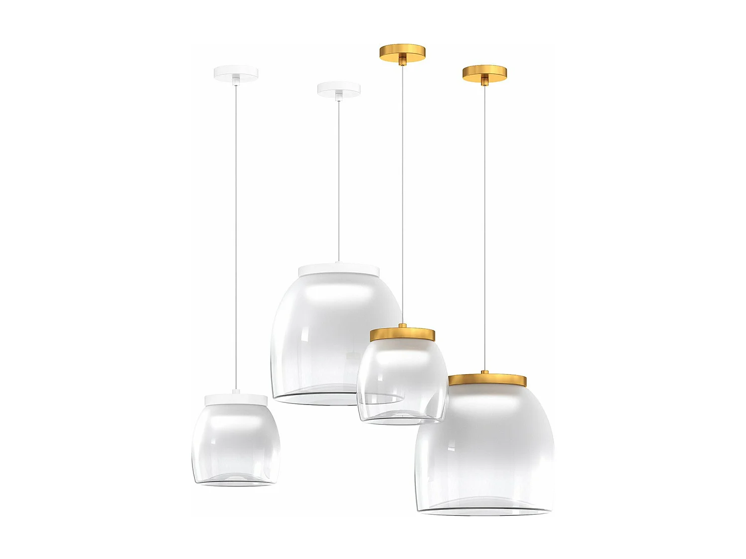 Sosp. Piccola Montatura + Rosone Oro Opaco